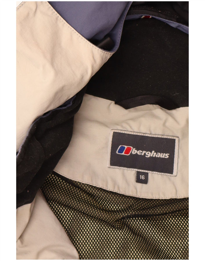 BERGHAUS Manteau coupe-vent à capuche pour garçon 15-16 ans Nylon bleu marine