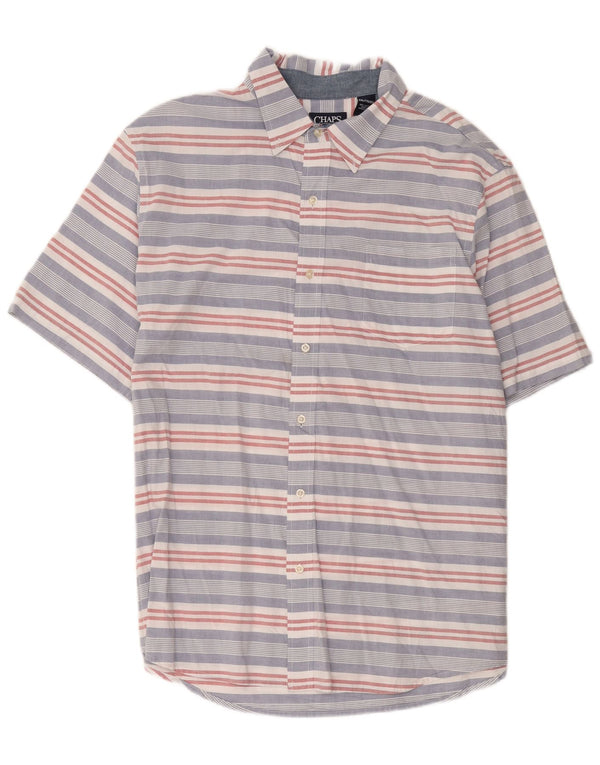 Chaps Chemise à Manches Courtes Homme 2XL Coton Rayé Multicolore