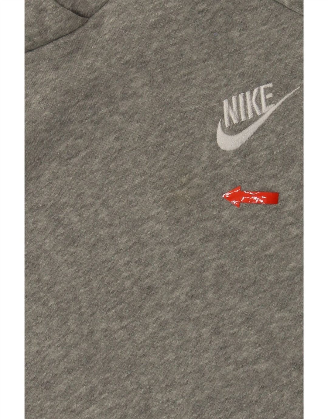 NIKE Womens Hoodie Jumper UK 14 Medium Grey Cotton Vintage Nike and Second-Hand Nike from Messina Hembry 