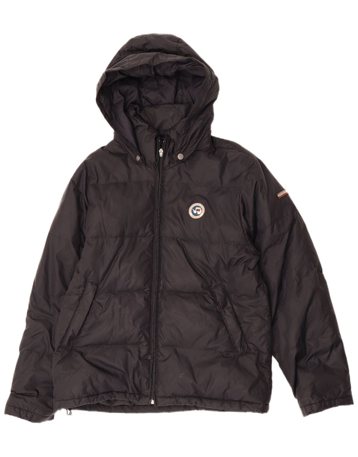 Napapijri Veste matelassée à capuche pour homme UK 38 Medium Noir