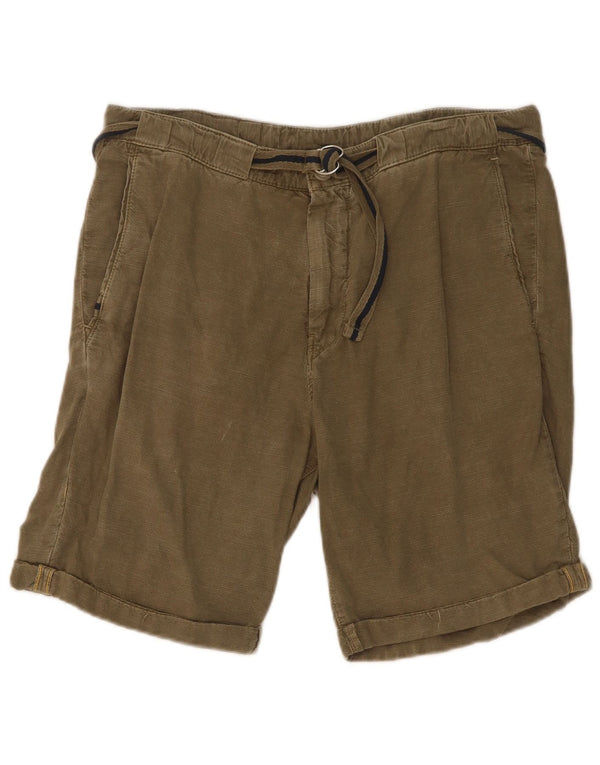 Zara Short Chino Homme EU 40 Medium W31 Kaki Coton