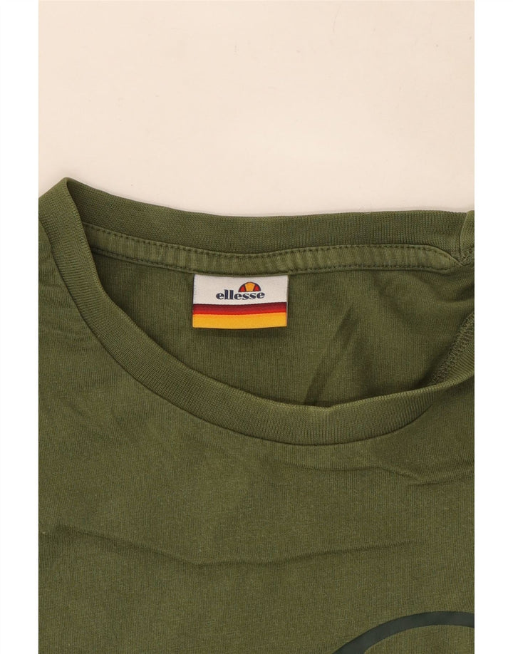 Ellesse T-Shirt Graphique Homme Vert Moyen