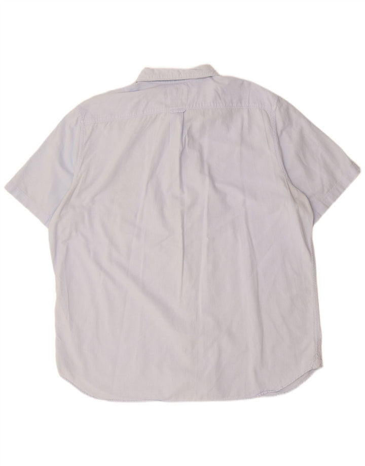 TIMBERLAND Chemise à manches courtes coupe régulière pour homme 3XL en coton bleu