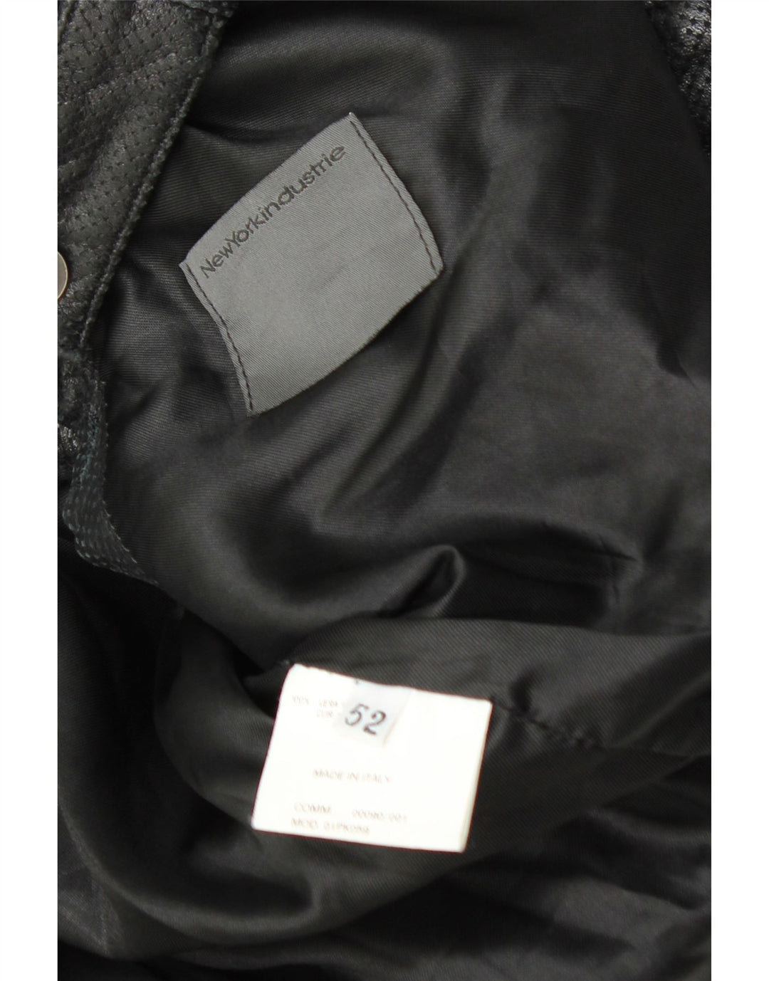 Veste en cuir homme vintage IT 52 XL Cuir noir