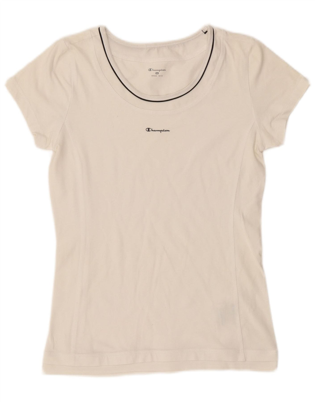 Champion T-Shirt Femme Top UK 18 XL Blanc Coton