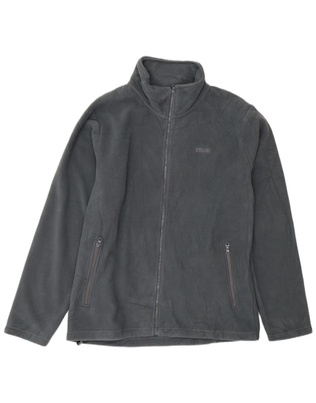 Brugi Veste polaire pour homme UK 40 Large Gris Polyester
