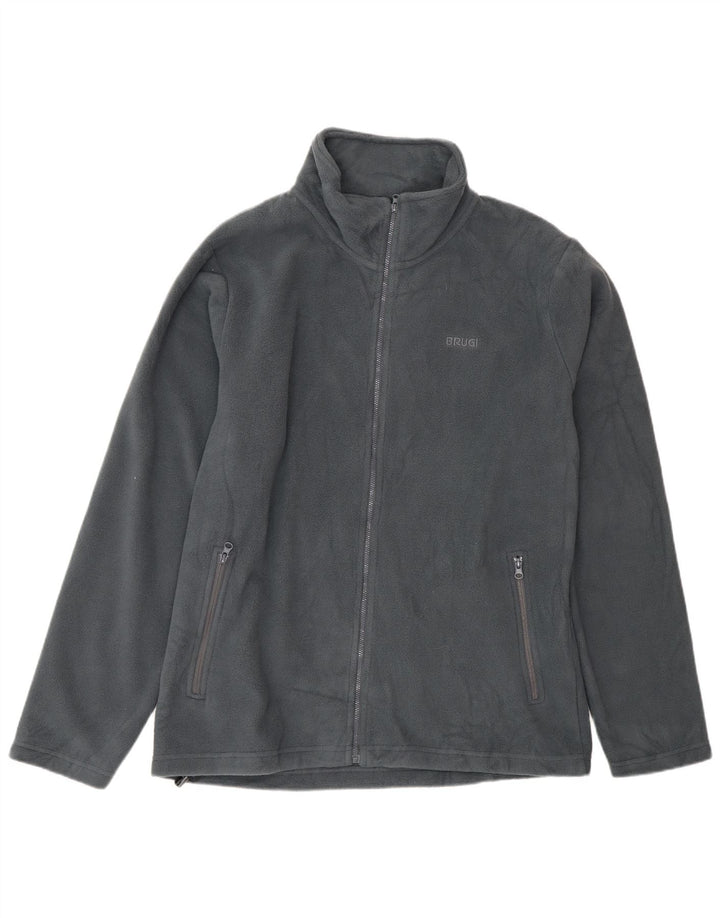 Brugi Veste polaire pour homme UK 40 Large Gris Polyester
