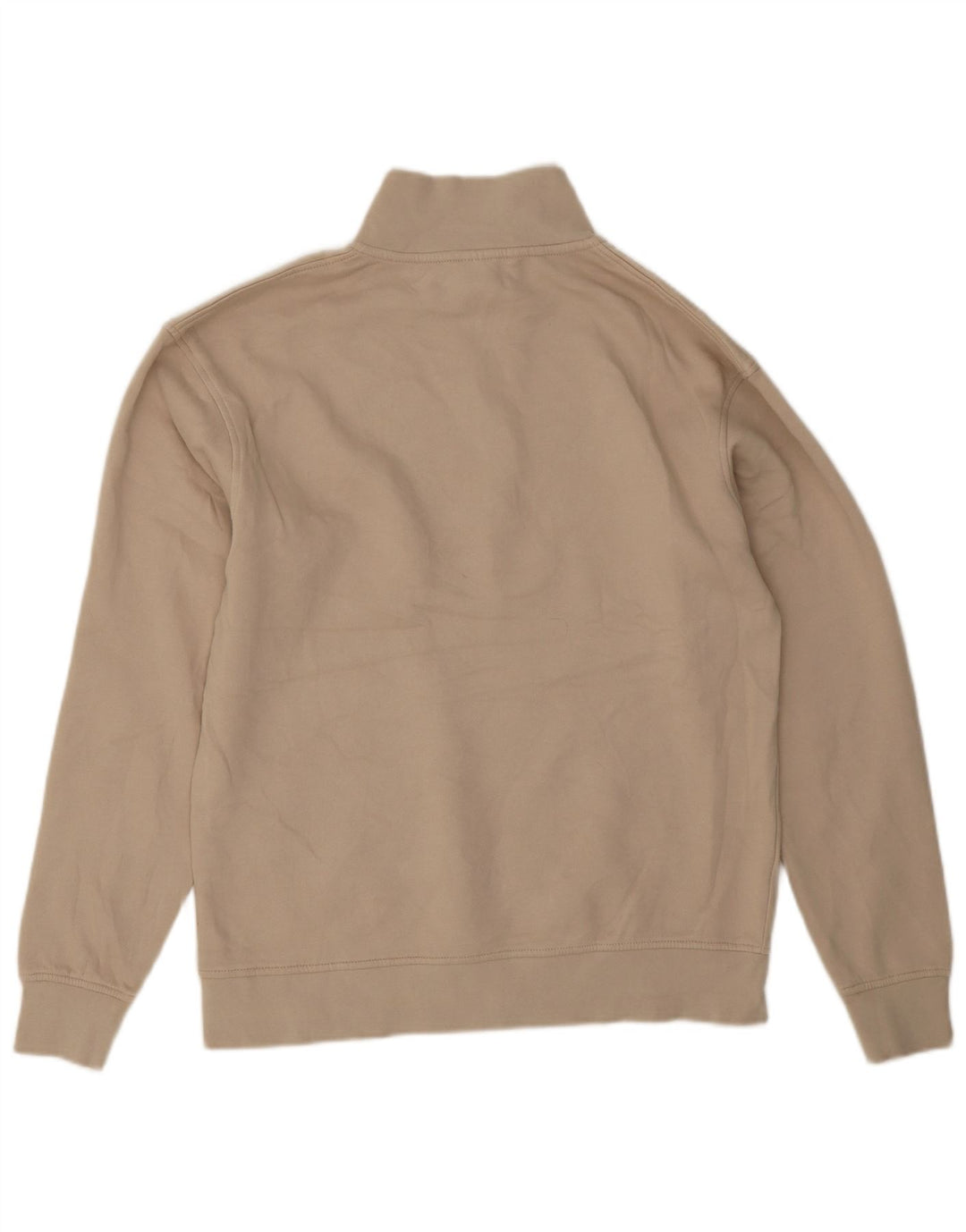 Jack & Jones Sweat-Shirt Graphique à Col Zippé Homme Beige Moyen Coton