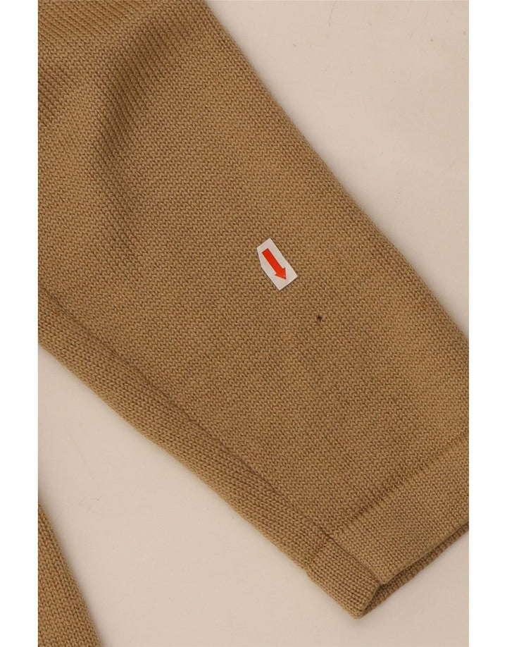 LUISA SPAGNOLI Pull Cardigan Femme UK 14 Grande Laine Beige