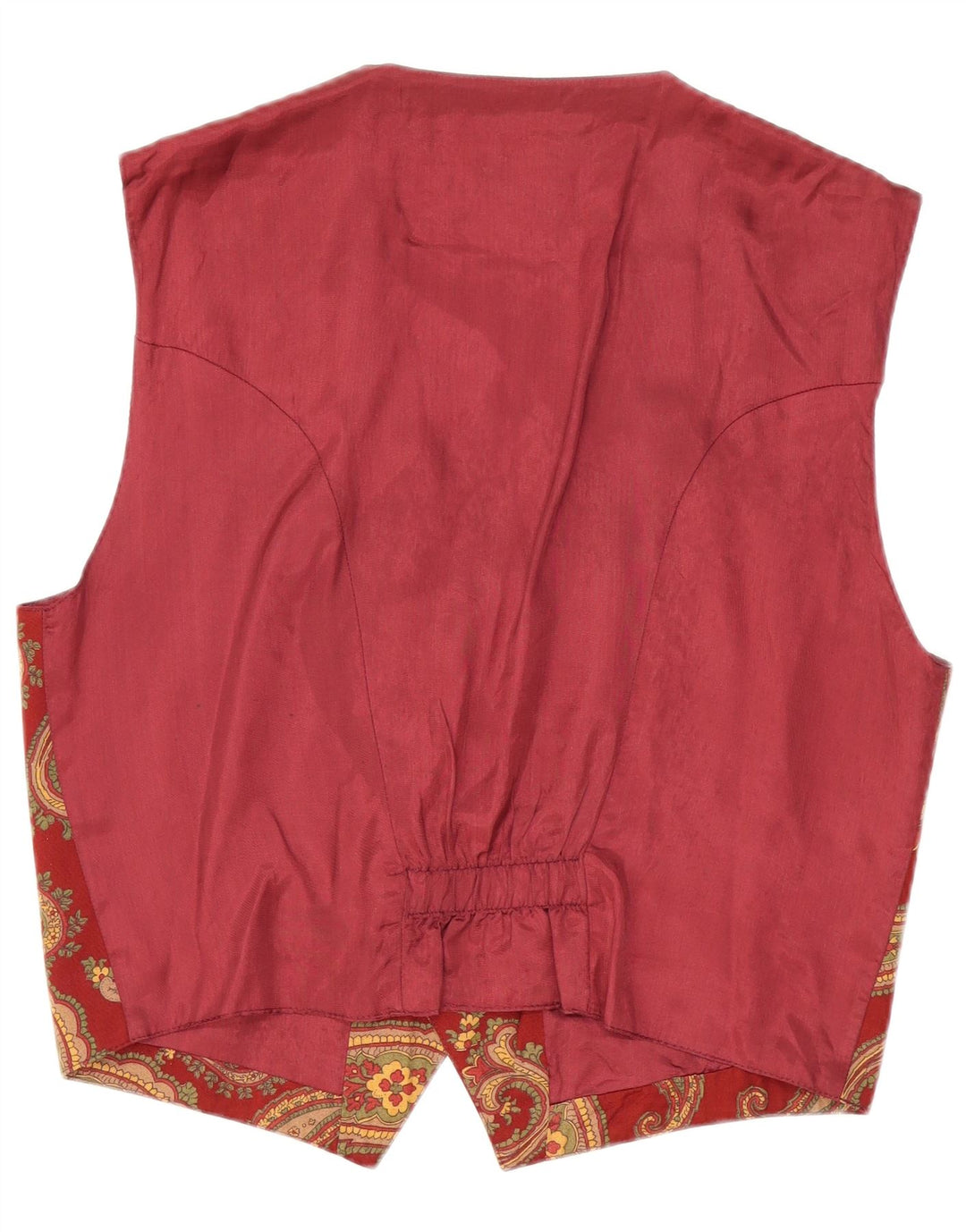 Wit Boy Gilet Homme Bordeaux Moyen Paisley Viscose