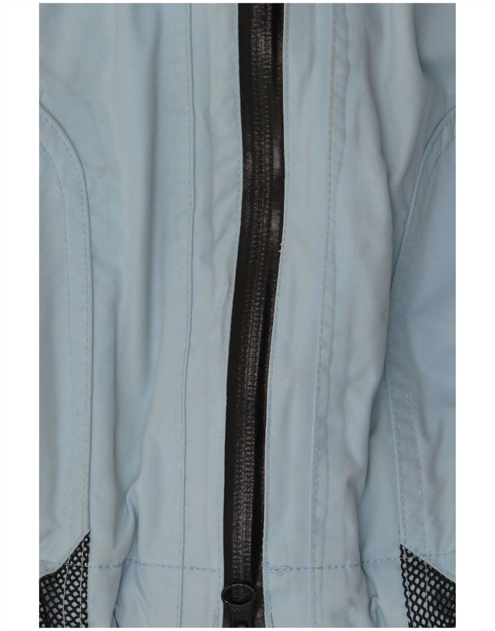Musto Veste de pluie surdimensionnée à capuche pour femme UK 10 Small Bleu Colorblock