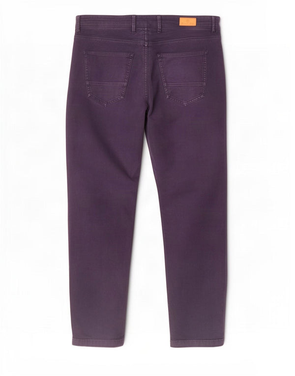 Massimo Dutti Pantalon chino coupe slim pour homme EU 42 Large W32 L29 Bleu marine
