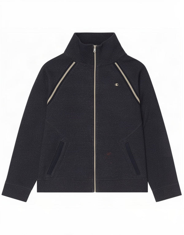 Champion Veste de survêtement Easy Fit pour femme UK 14 Bleu marine moyen Coton