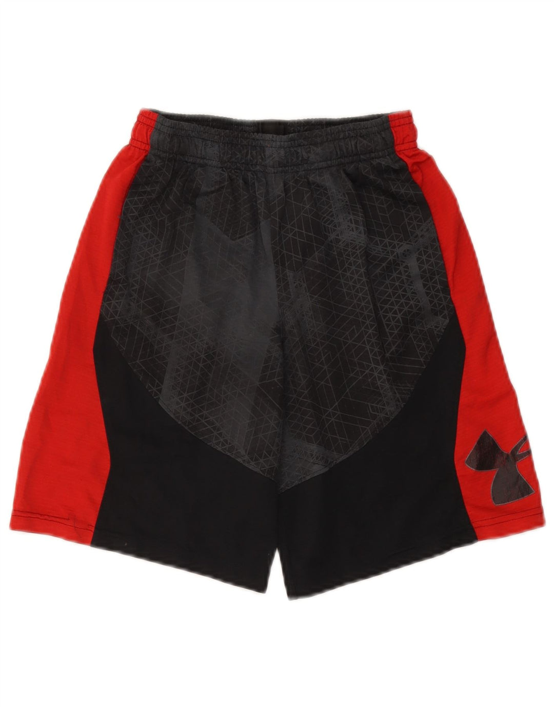 UNDER ARMOUR Short de sport Heat Gear pour garçon 9-10 ans Noir moyen géométrique