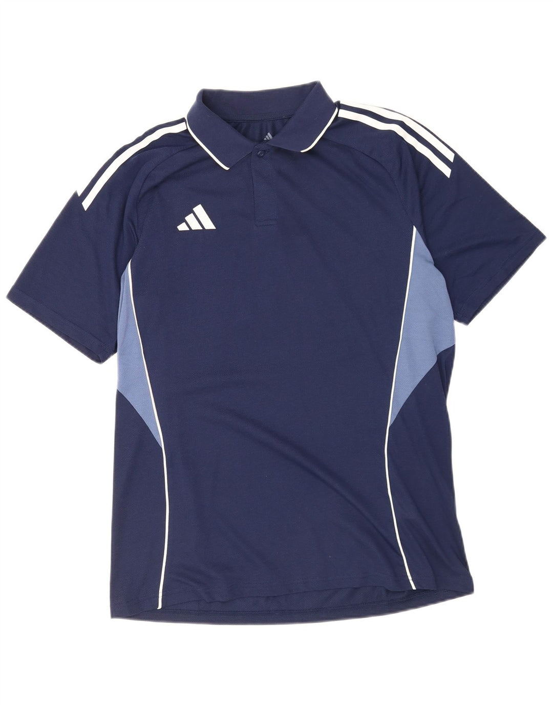 Adidas Polo Regular Fit Homme Bleu Marine Moyen Polyester Colorblock