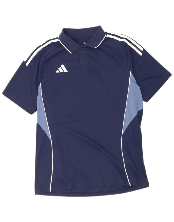Adidas Polo Regular Fit Homme Bleu Marine Moyen Polyester Colorblock