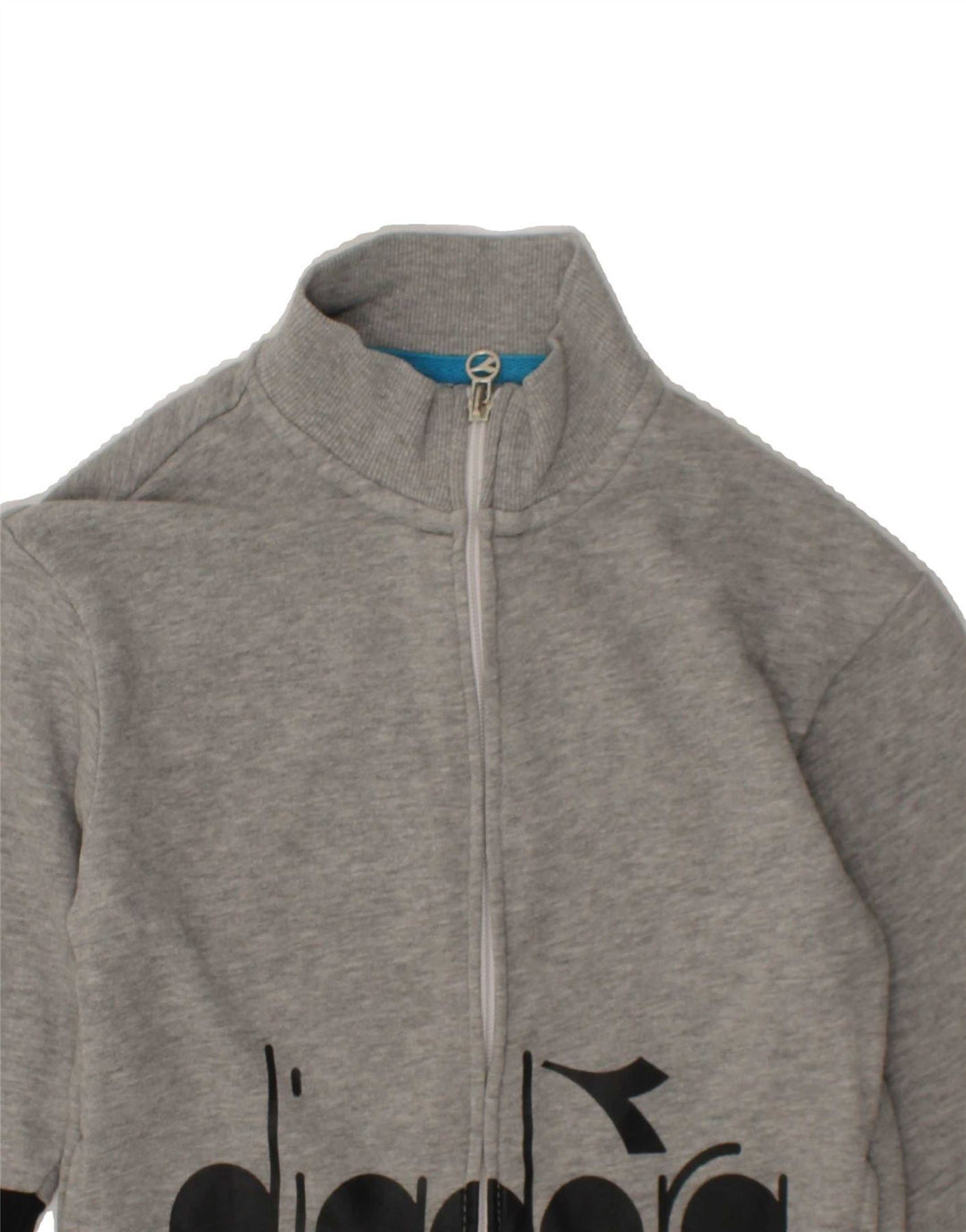 DIADORA Boys Tracksuit Top Jacket 5-6 Years Small  Grey Colourblock Vintage Diadora and Second-Hand Diadora from Messina Hembry 