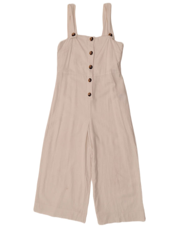 Topshop Combinaison sans manches pour femme UK 8 Petit lin blanc