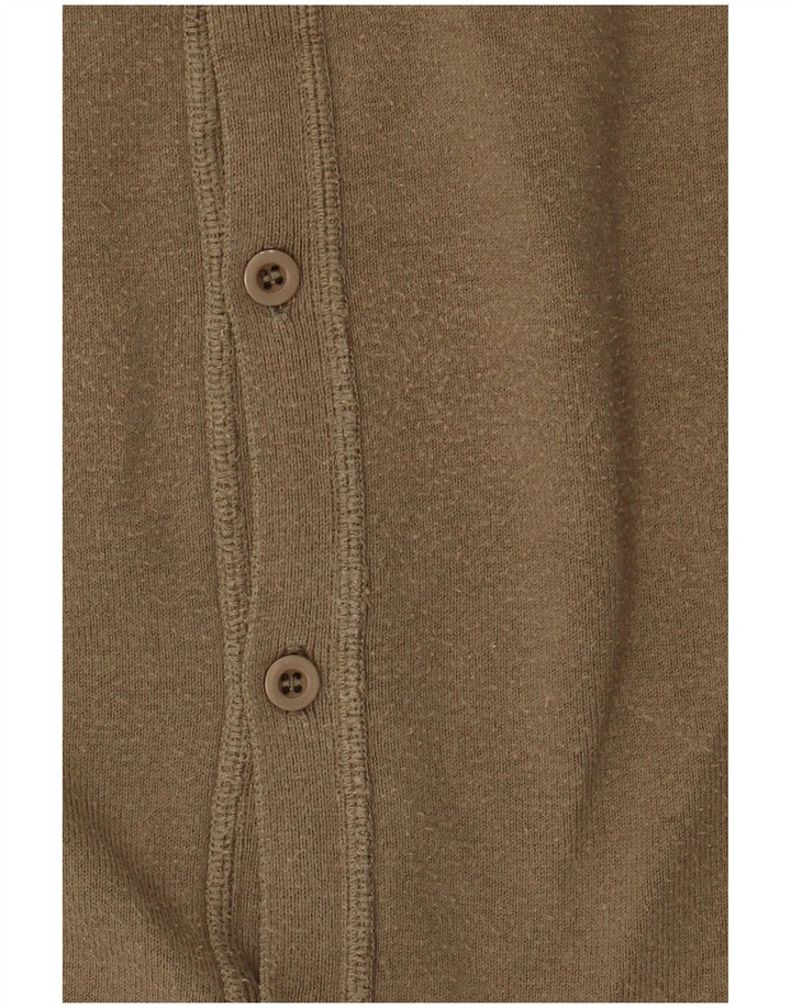 Zara Cardigan Homme Pull Large Kaki Coton