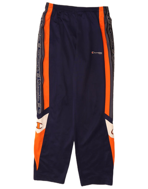 Champion Pantalon de Survêtement USA Graphic Homme Bleu Marine Large Colourblock