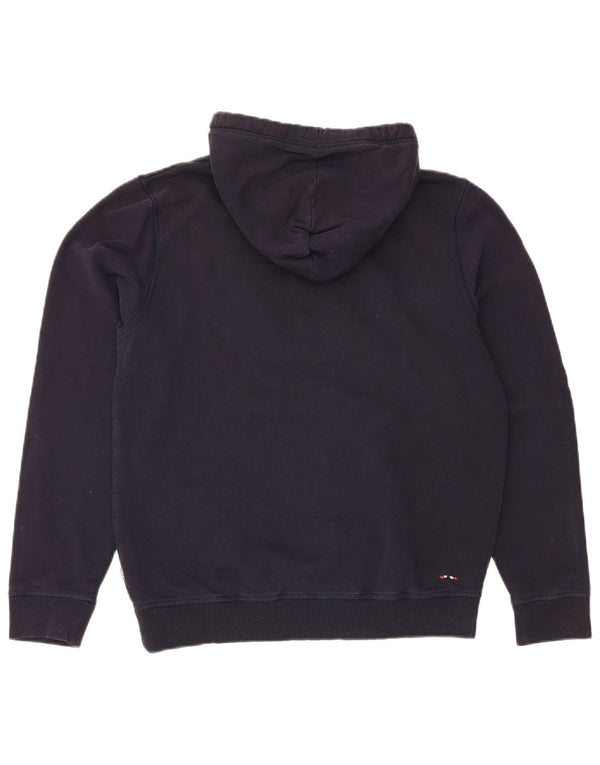 Napapijri Pull à Capuche Geographic Graphic Homme Bleu Marine Moyen