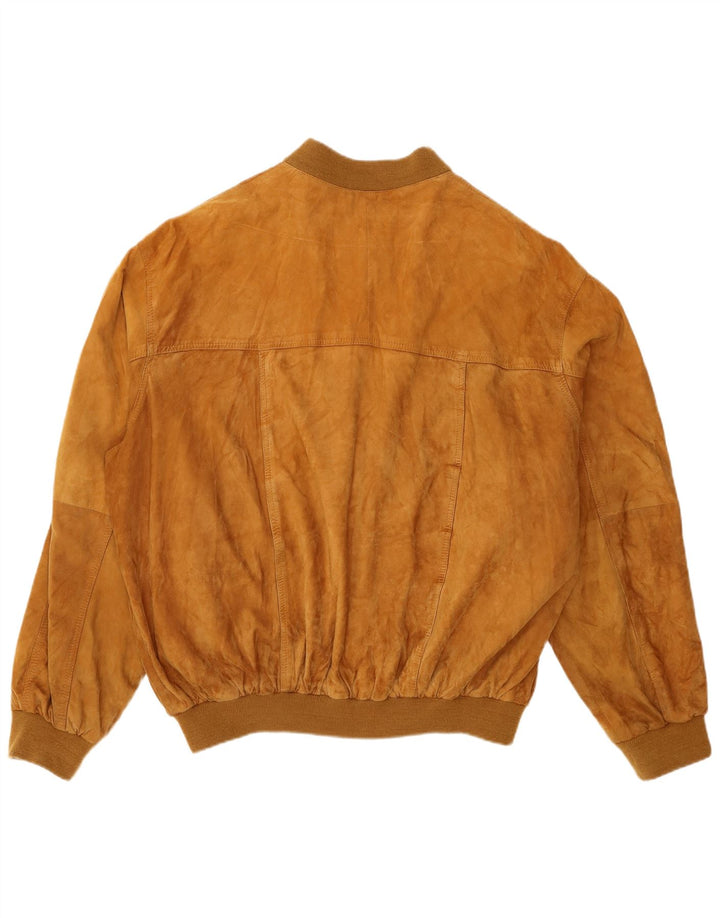 Veste Bomber En Daim Vintage Homme IT 58 4XL Marron