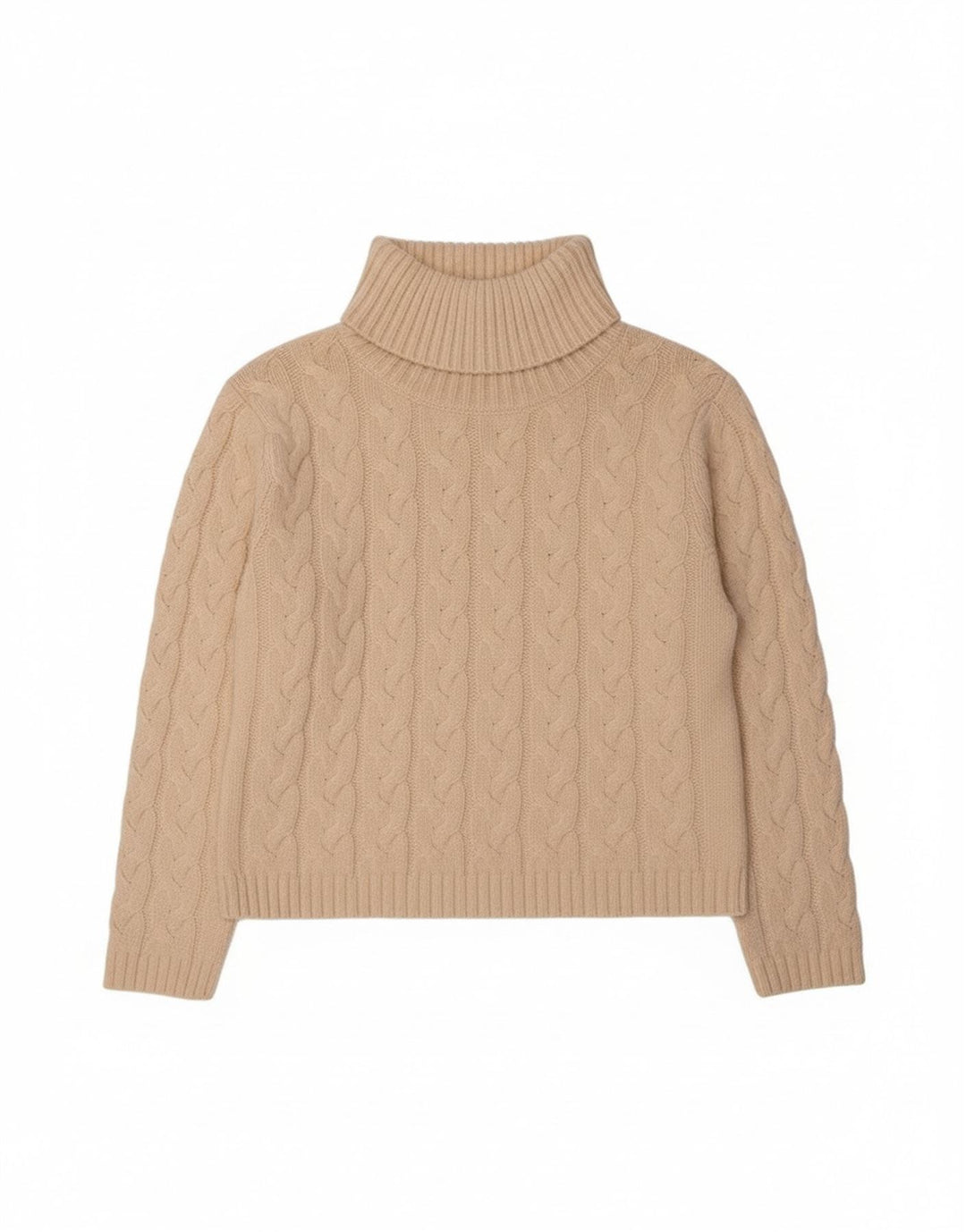 Marco Pecci Pull col roulé pour femme UK 10 Petite laine blanc cassé