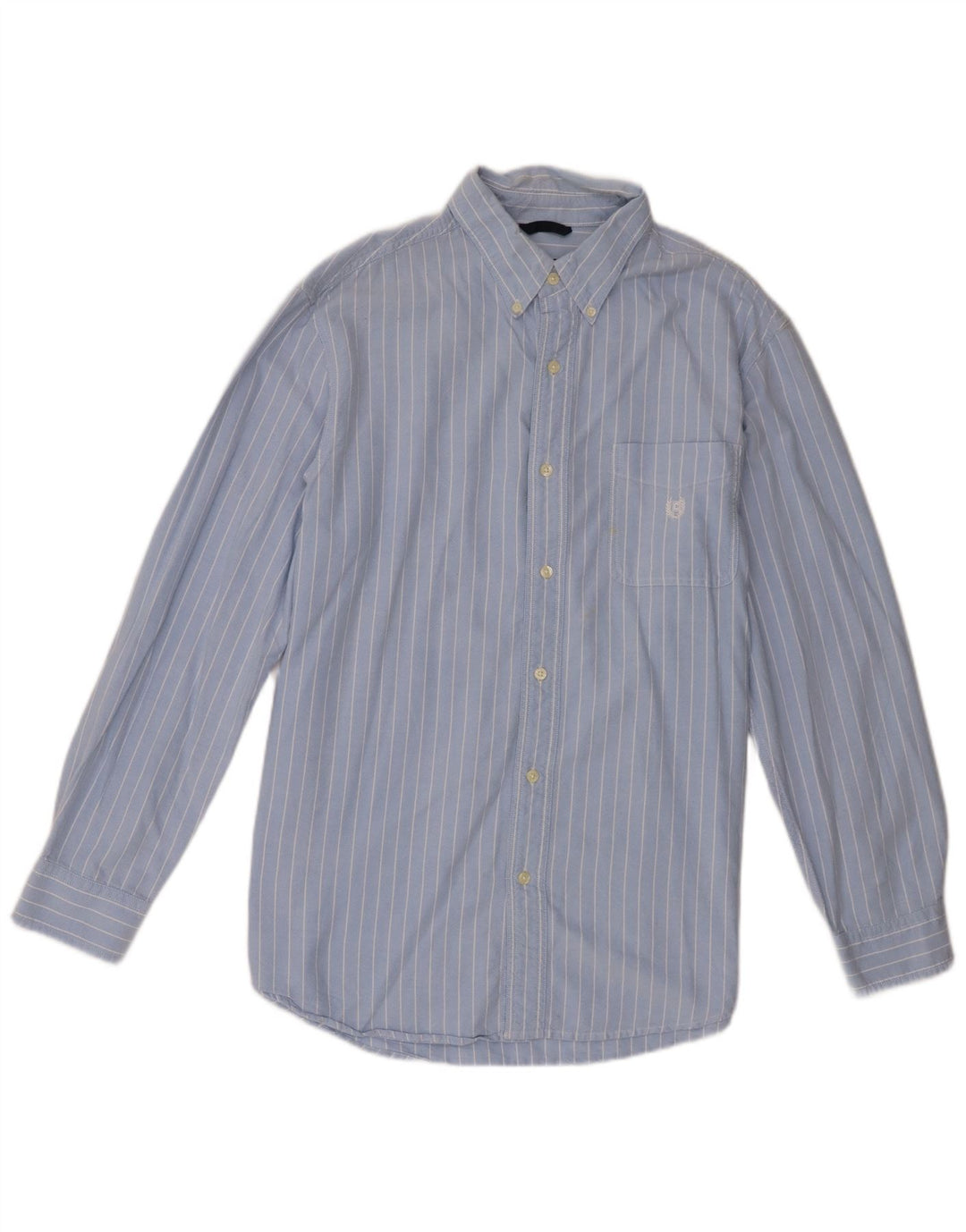 Chaps Chemise Homme Large Bleu Rayure Coton