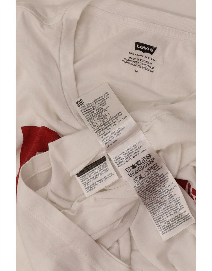Levi's Tee-Shirt Graphique Homme Blanc Moyen Coton