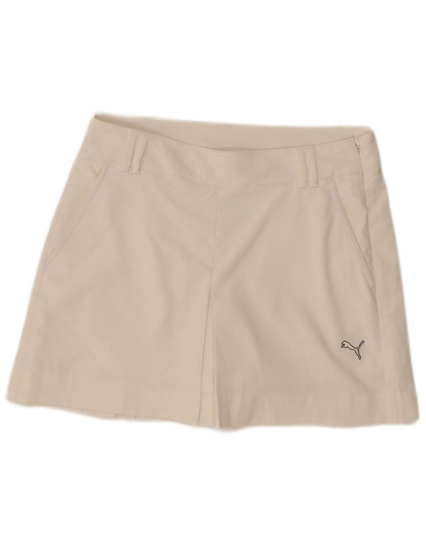 Puma Jupe-short pour femme UK 10 Small Off White Polyester