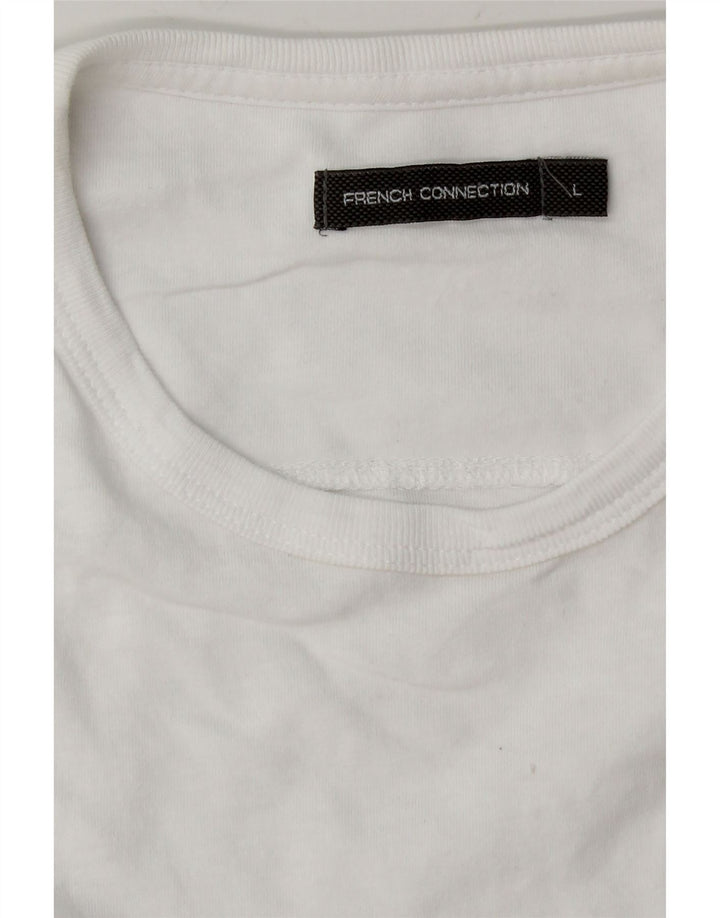 FRENCH CONNECTION T-Shirt Homme Haut Large Blanc
