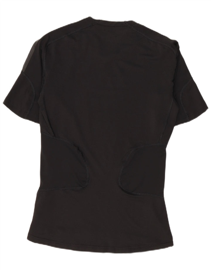 Adidas T-Shirt Femme Top UK 12 Medium Noir Polyamide