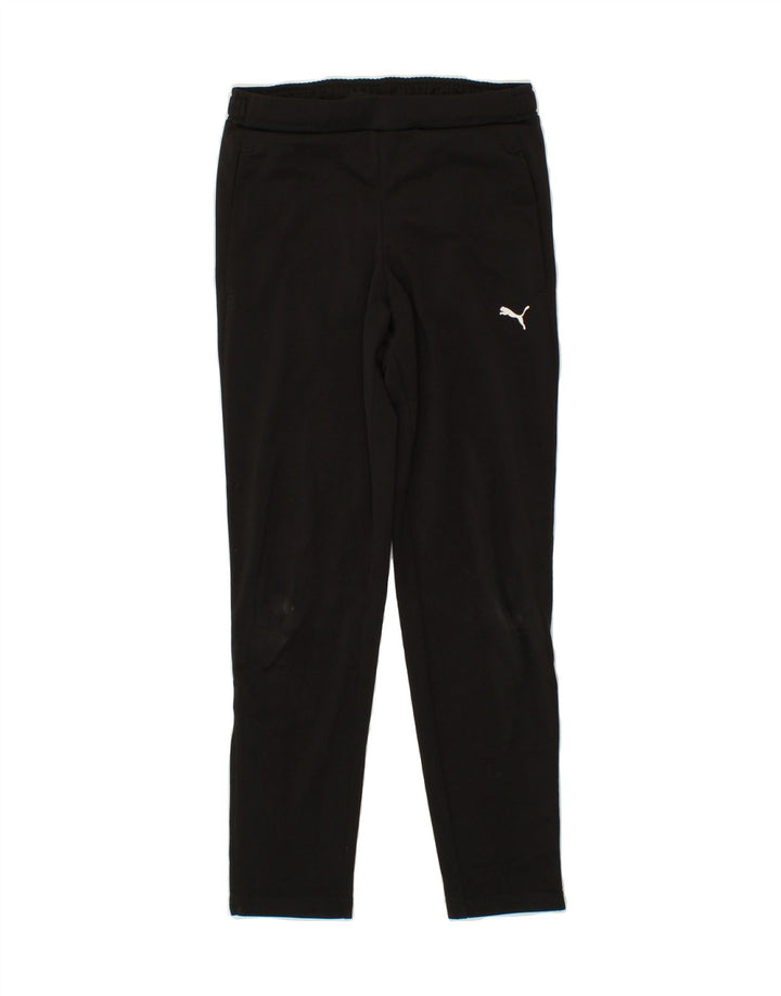 PUMA Boys Tracksuit Trousers 9-10 Years Medium  Black Polyester Vintage Puma and Second-Hand Puma from Messina Hembry 