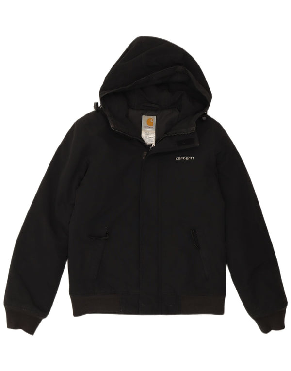 Carhartt Veste bomber à capuche pour homme UK 34 XS Noir Nylon