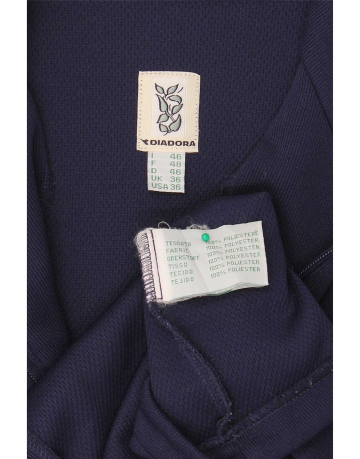 Diadora Veste de Survêtement Femme IT 46 Large Bleu Marine Polyester Sports