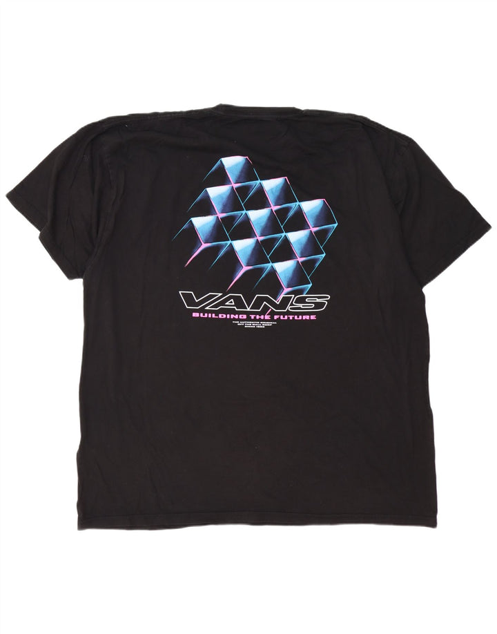 VANS T-Shirt graphique coupe classique pour hommes, haut 2XL en coton noir