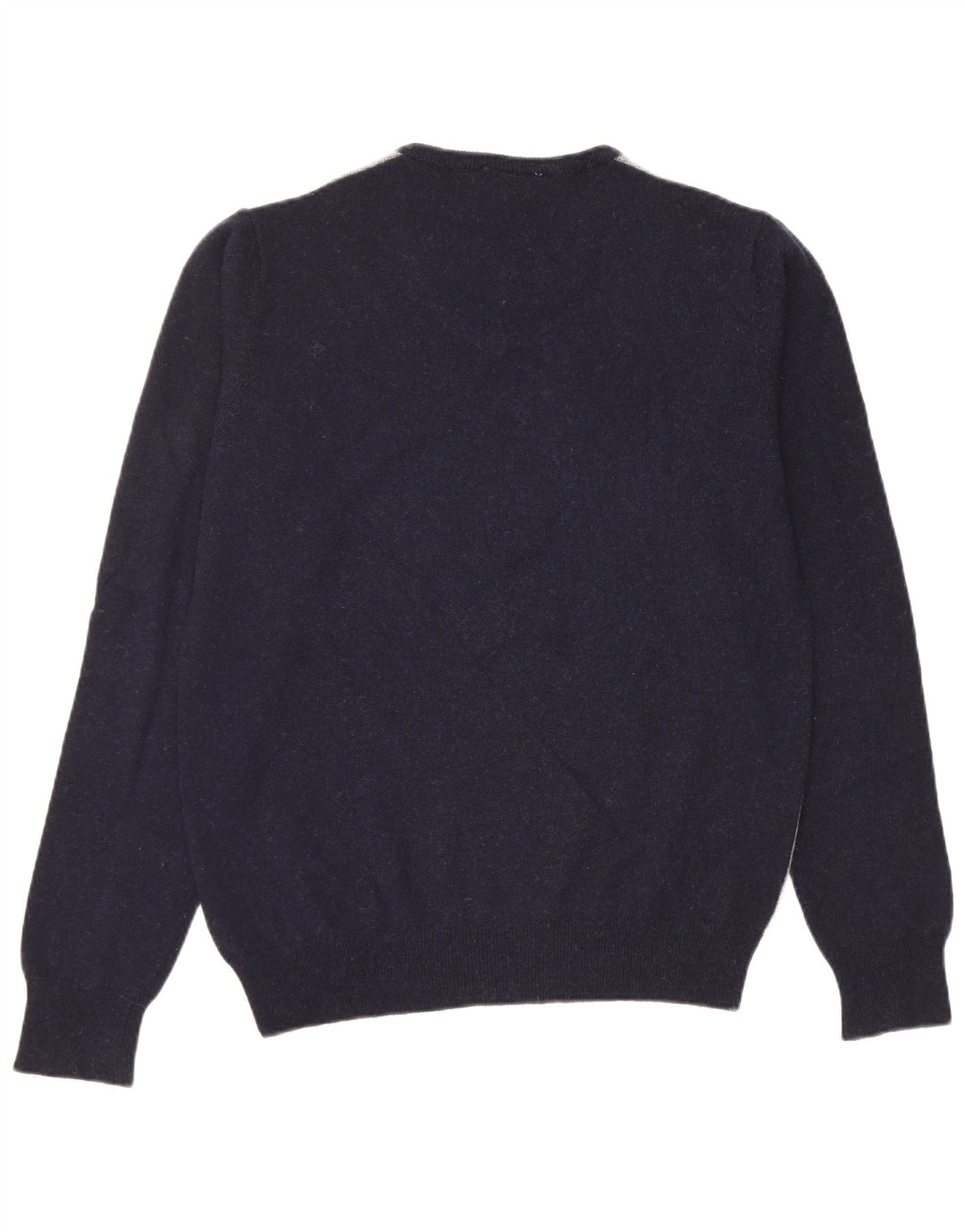 Fila Pull col V pour homme en laine d'agneau Bleu marine Large