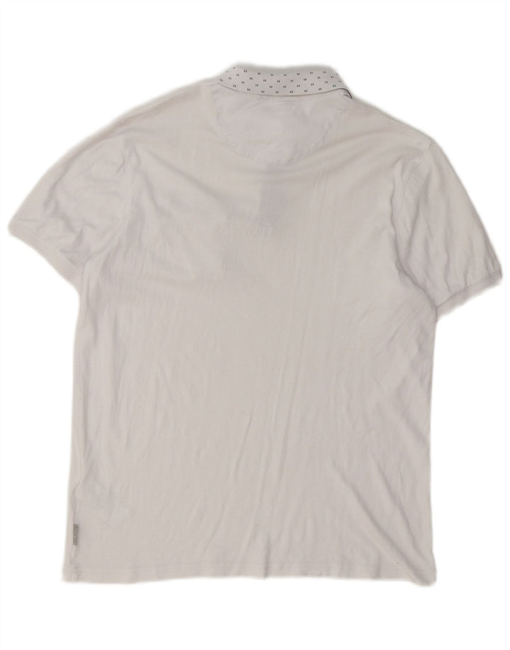 Ted Baker Polo Homme Taille 2 Petit Coton Blanc