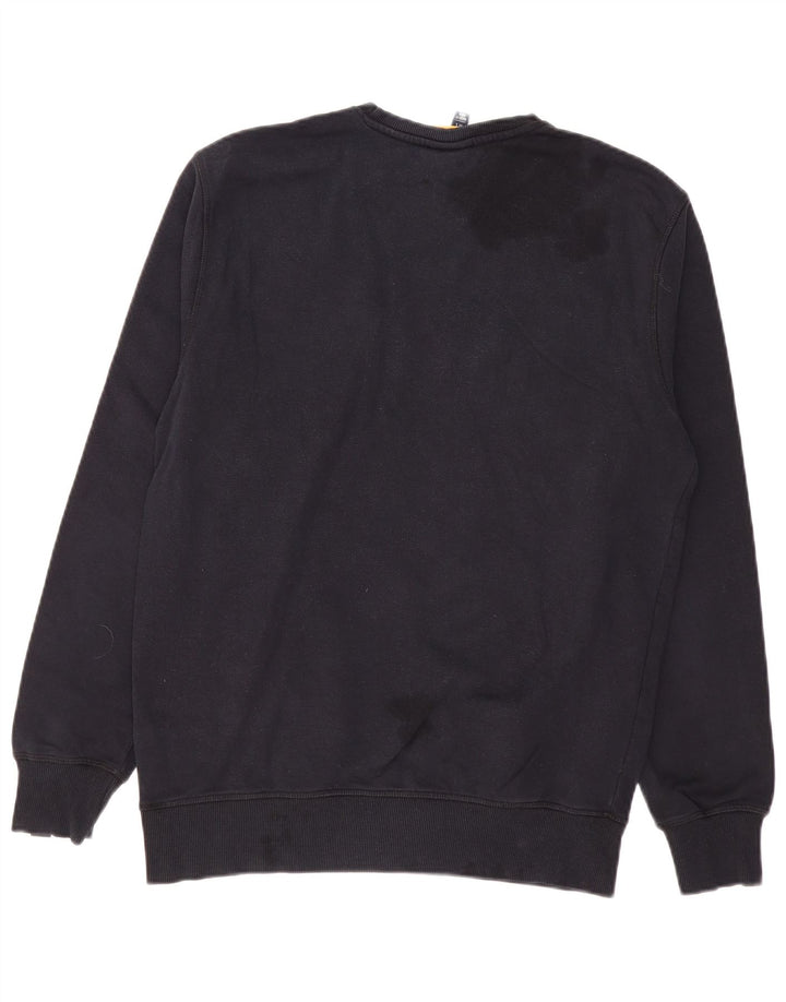 ELLESSE Sweat-Shirt Graphique Homme Large Bleu Marine Coton