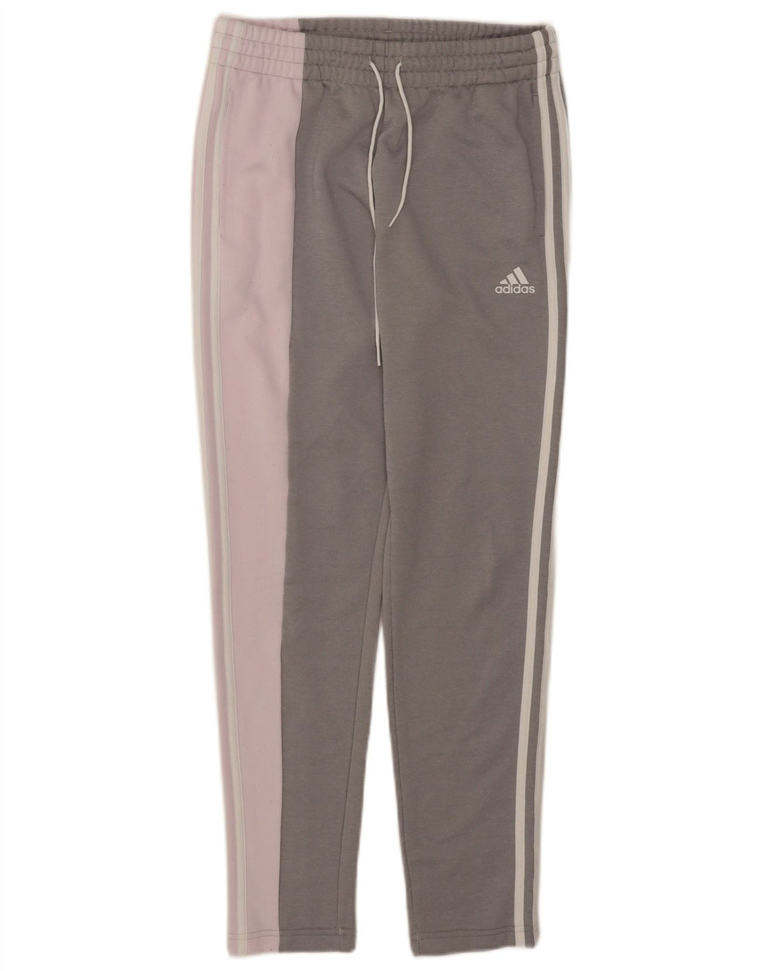 Adidas Pantalon de survêtement pour femme UK 8/10 Petit Gris Colorblock Polyester