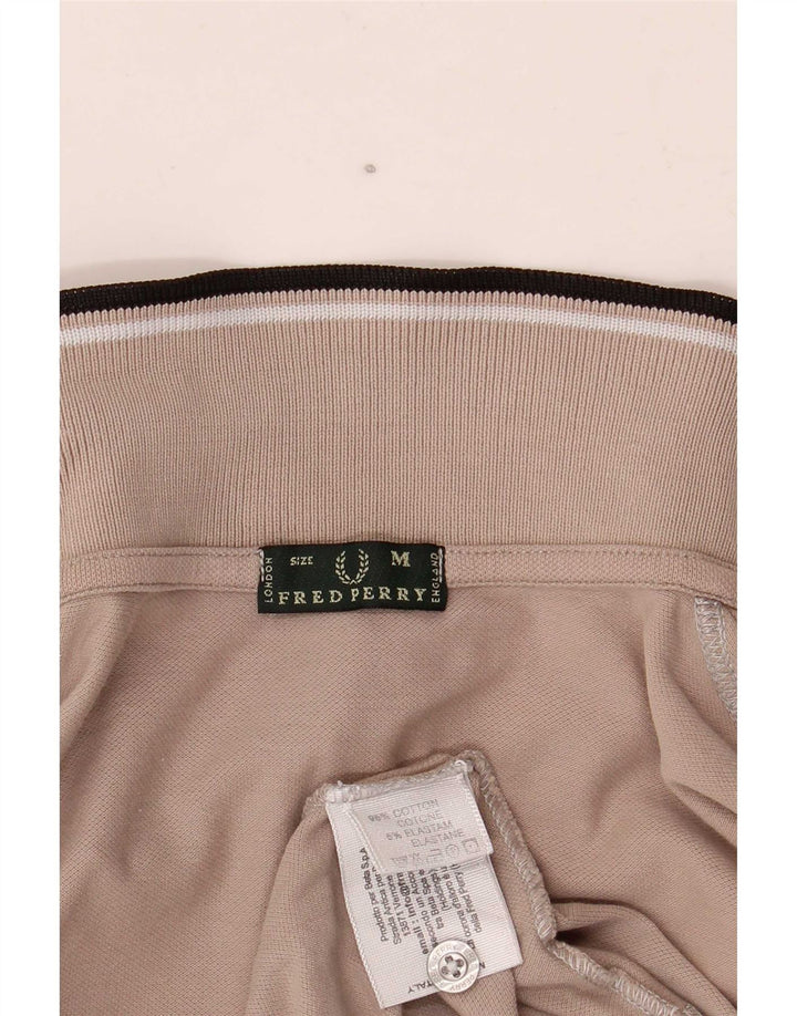 Fred Perry Polo Femme UK 12 Coton Gris Moyen