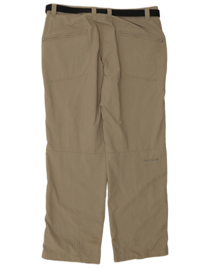 MAMMUT Pantalon cargo court droit pour femme UK 18 XL W36 L31 Kaki