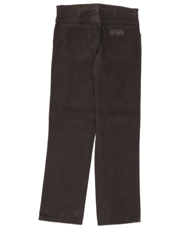 Wrangler Jean droit extensible Texas W33 L32 pour homme en coton noir