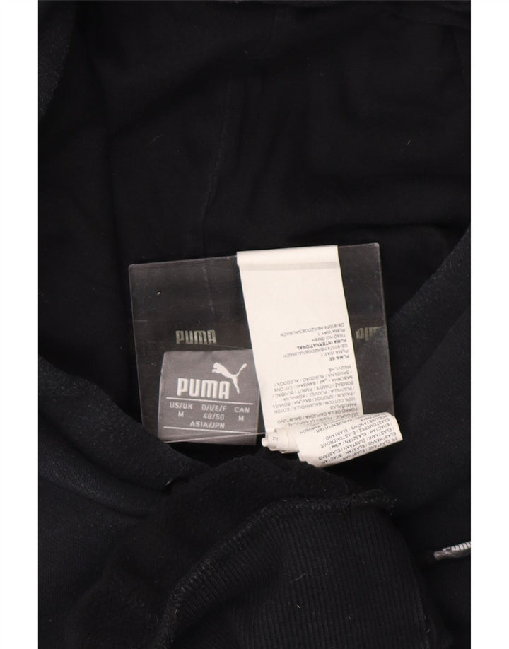 PUMA Pull à capuche pour homme en coton noir moyen