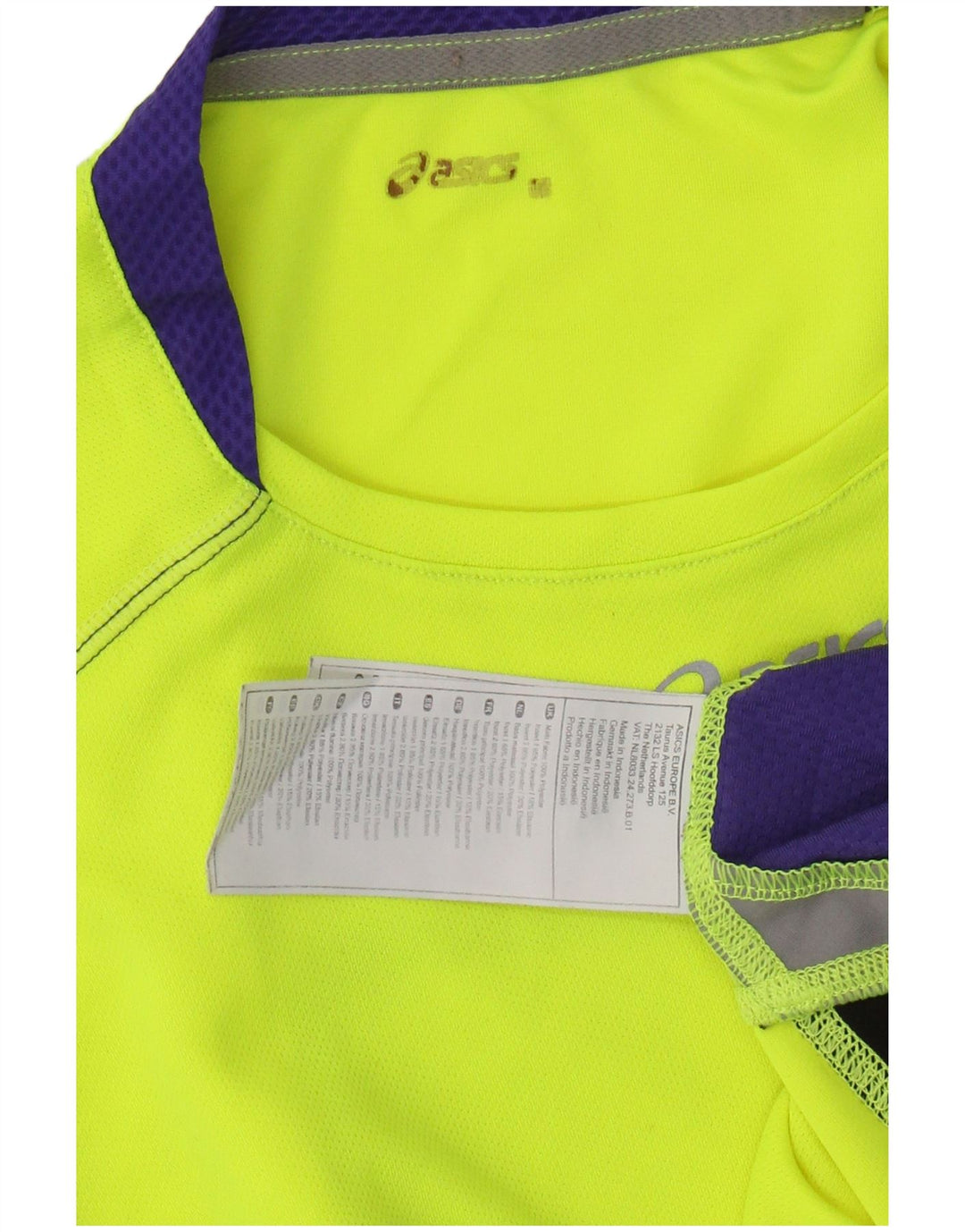 ASICS Débardeur Homme Petit Jaune Colorblock Polyester