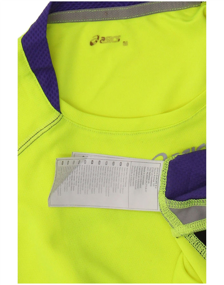 ASICS Débardeur Homme Petit Jaune Colorblock Polyester