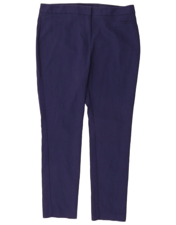 Marks & Spencer Pantalon décontracté slim pour femme UK 16 Large W34 L28 Bleu marine