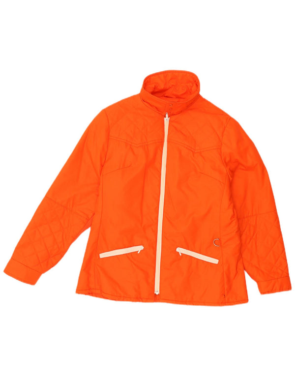 Veste matelassée homme vintage UK 36 Petite Orange