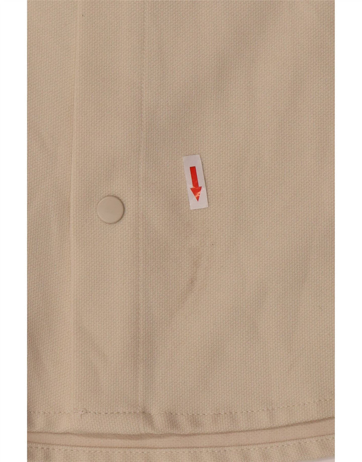 Zara Chemise À Manches Courtes Homme Petit Beige Polyester