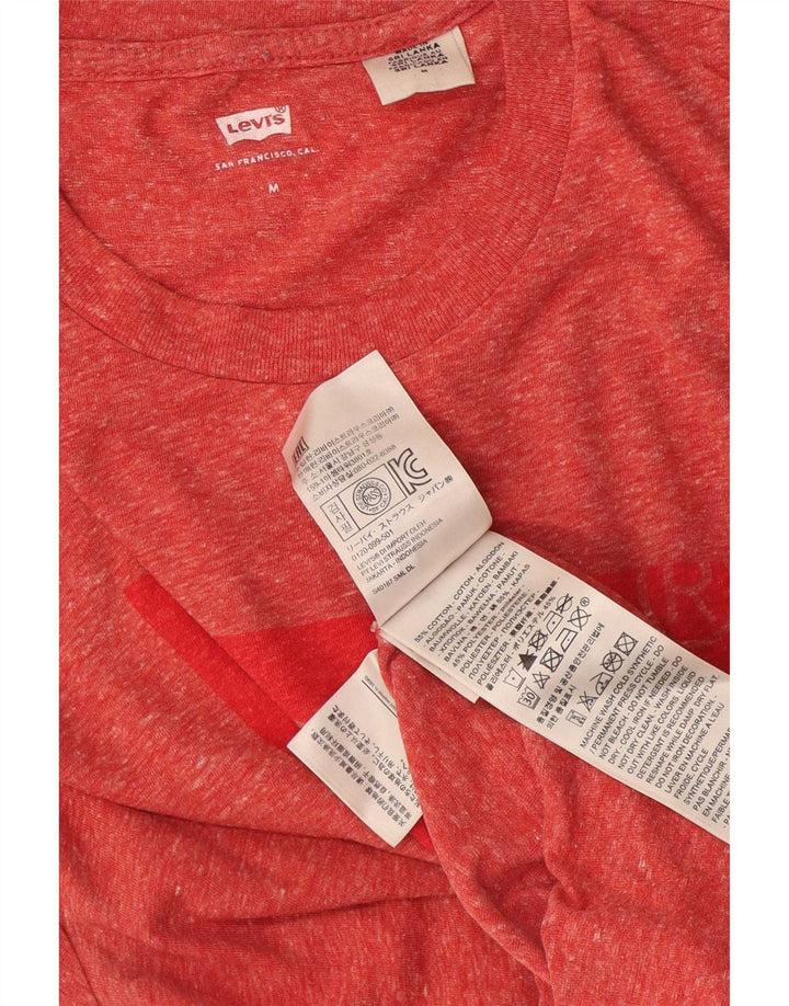Levi's Tee-Shirt Graphique Homme Rouge Moyen Coton